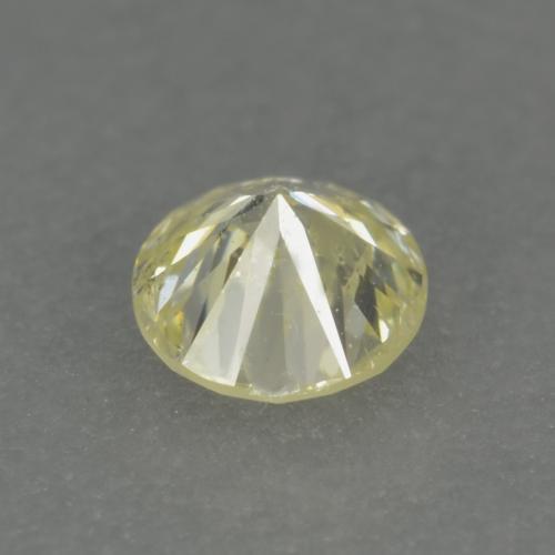 Diamante amarillo natural de 0,15 ct, corte redondo, VS-SI