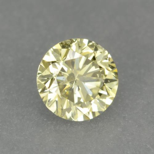 Diamante amarillo natural de 0,18 ct, corte redondo, VS-SI