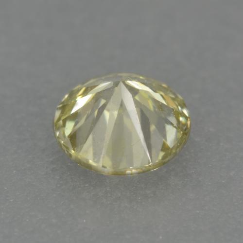 Diamante amarillo natural de 0,18 ct, corte redondo, VS-SI