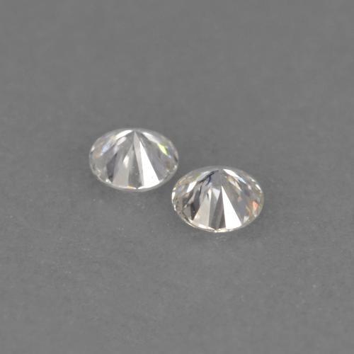 Gemas de Diamante Blanco cálido natural de 0.03 ct, Corte Redondo, VVS-VS