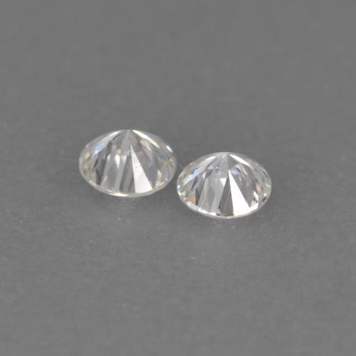 Gemas de diamante blanco natural de 0,02 ct, corte redondo, VVS-VS