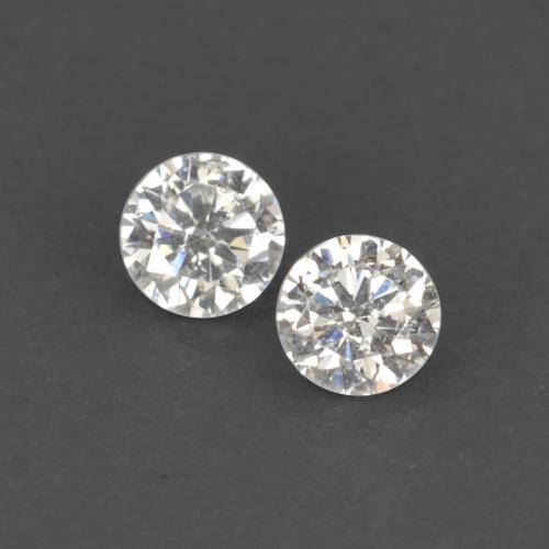 Gemas de diamante blanco natural de 0,02 ct, corte redondo, VS