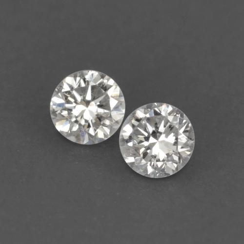Gemas de diamante blanco natural de 0,02 ct, corte redondo, VVS-VS