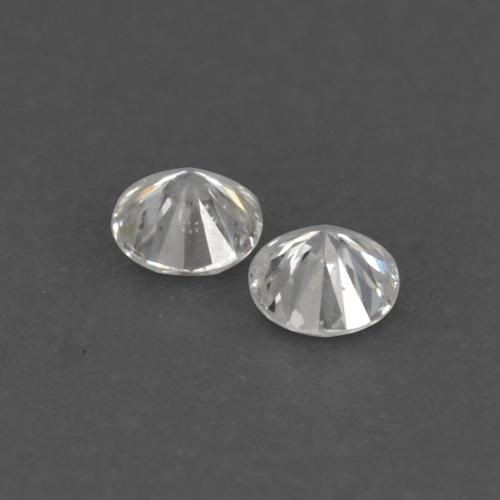 Gemas de diamante blanco natural de 0,02 ct, corte redondo, VVS-VS