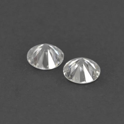 Gemas de Diamante Blanco cálido natural de 0.03 ct, Corte Redondo, VVS-VS