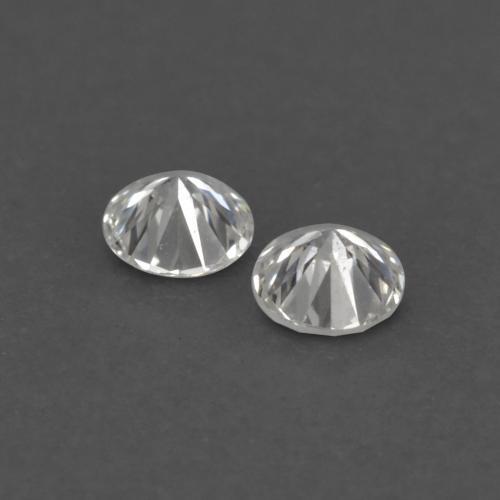 Gemas de diamante blanco natural de 0,04 ct, corte redondo, VVS-VS