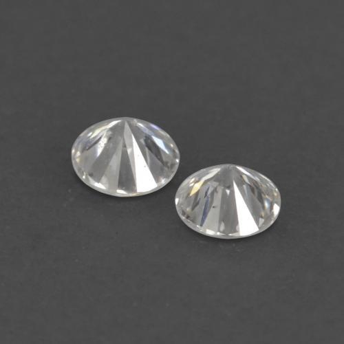 Gemas de diamante blanco natural de 0,03 ct, corte redondo, VVS-VS