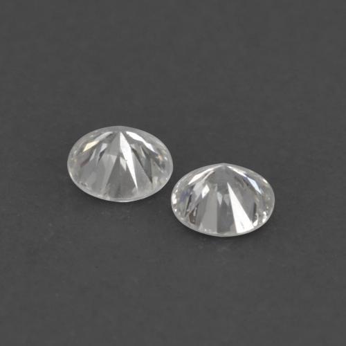 Gemas de Diamante Blanco cálido natural de 0.02 ct, Corte Redondo, VVS-VS
