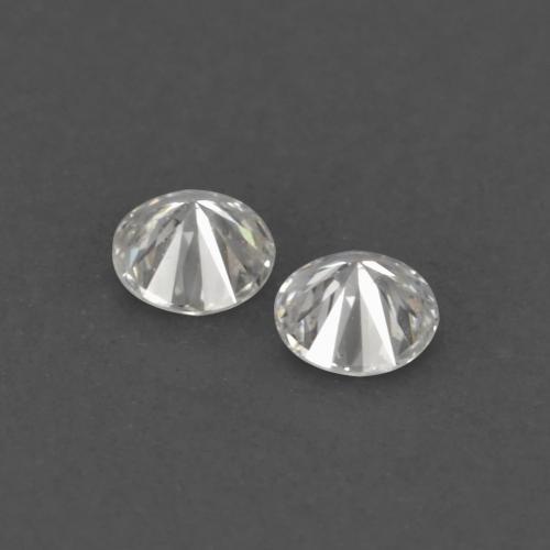 Gemas de Diamante Blanco cálido natural de 0.03 ct, Corte Redondo, VVS-VS