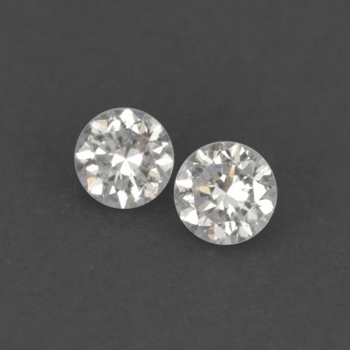 Gemas de diamante blanco natural de 0,04 ct, corte redondo, VVS-VS