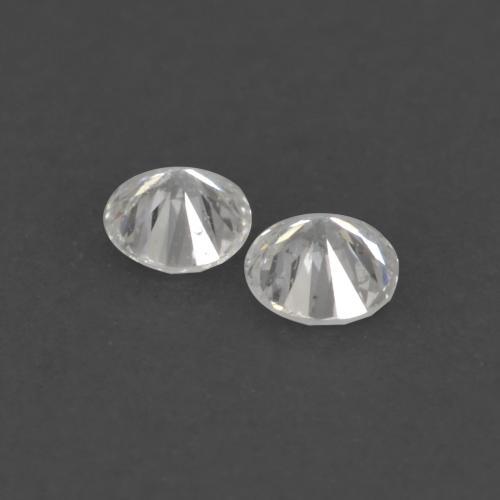 Gemas de diamante blanco natural de 0,04 ct, corte redondo, VVS-VS