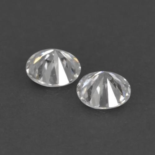 Gemas de diamante blanco natural de 0,03 ct, corte redondo, VVS-VS