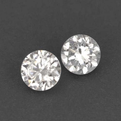Gemas de diamante blanco natural de 0,02 ct, corte redondo, VVS-VS