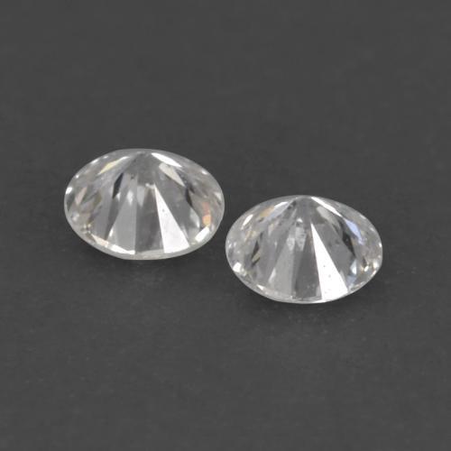 Gemas de diamante blanco natural de 0,02 ct, corte redondo, VVS-VS