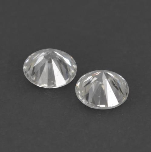 Gemas de diamante blanco natural de 0,04 ct, corte redondo, VVS-VS