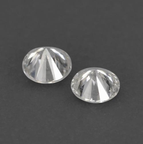 Gemas de diamante blanco natural de 0,03 ct, corte redondo, VVS-VS
