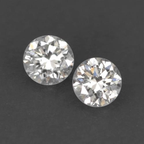Gemas de Diamante Blanco cálido natural de 0.03 ct, Corte Redondo, VVS-VS