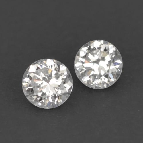 Gemas de Diamante Blanco cálido natural de 0.03 ct, Corte Redondo, VVS-VS