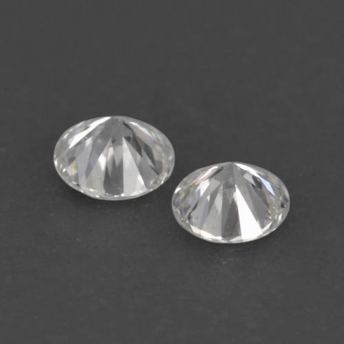 Gemas de Diamante Blanco cálido natural de 0.03 ct, Corte Redondo, VVS-VS