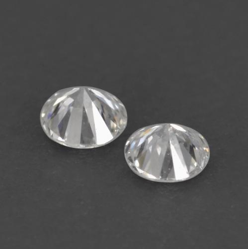 Gemas de diamante blanco natural de 0,03 ct, corte redondo, VVS-VS