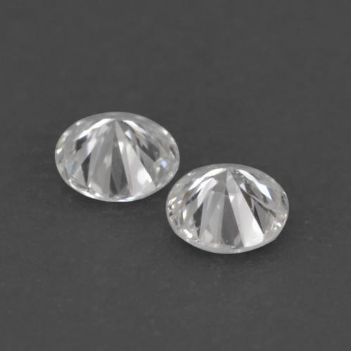 Gemas de diamante blanco natural de 0,04 ct, corte redondo, VVS-VS