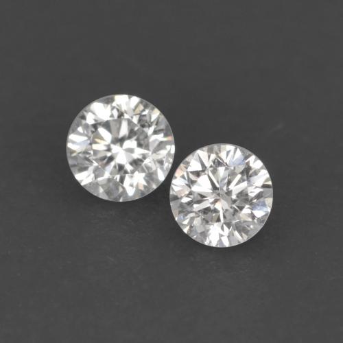 Gemas de Diamante Blanco cálido natural de 0.02 ct, Corte Redondo, VS