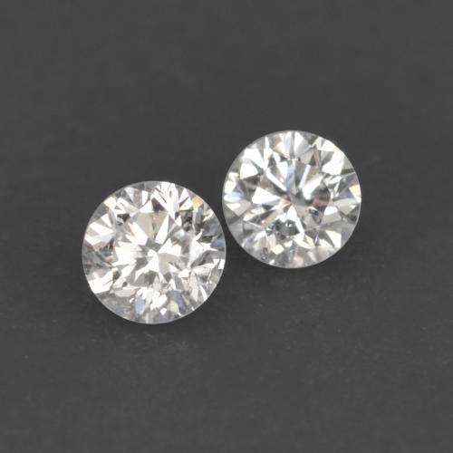 Gemas de Diamante Blanco cálido natural de 0.02 ct, Corte Redondo, VS
