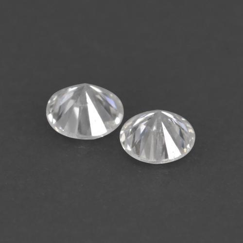 Gemas de Diamante Blanco cálido natural de 0.02 ct, Corte Redondo, VS