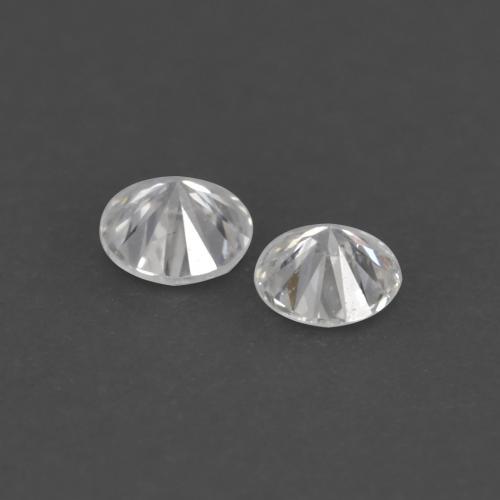 Gemas de Diamante Blanco cálido natural de 0.03 ct, Corte Redondo, VVS-VS