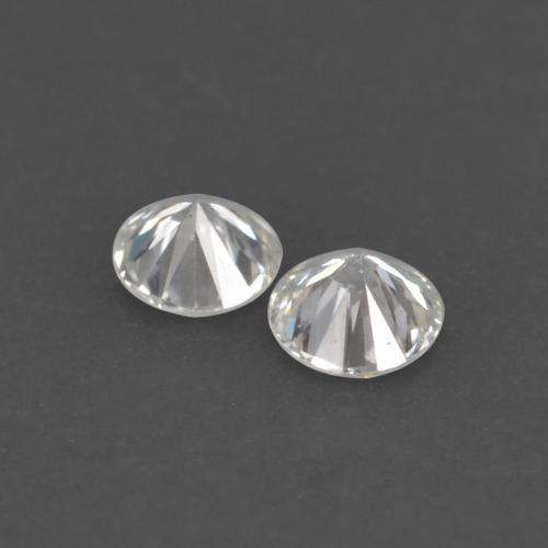 Gemas de diamante blanco natural de 0,04 ct, corte redondo, VS