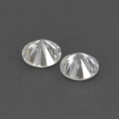 Gemas de diamante blanco natural de 0,03 ct, corte redondo, VS