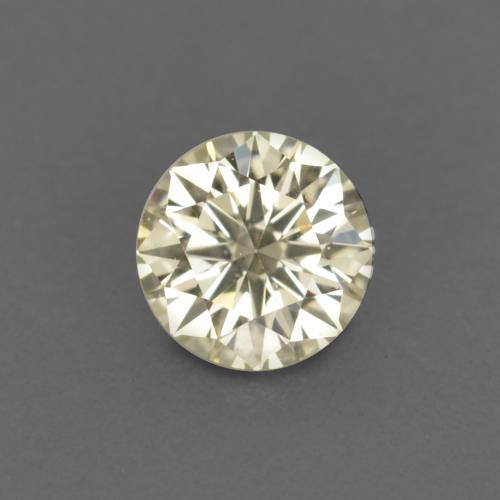 Diamante dorado natural de 0,13 ct, corte redondo, VVS-VS