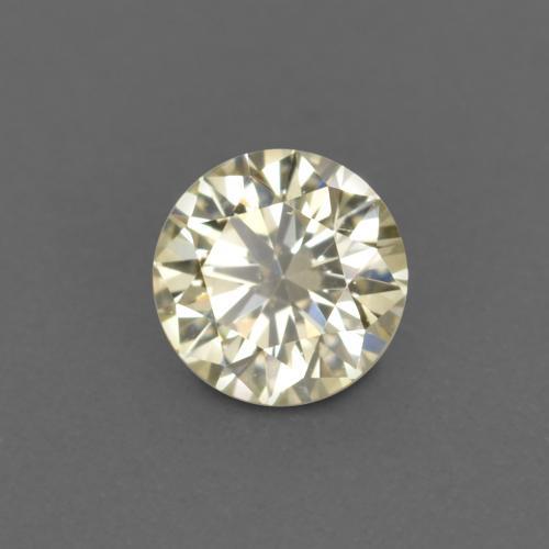 Diamante dorado natural de 0,13 ct, corte redondo, VVS-VS