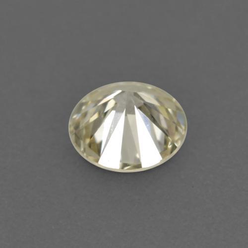 Diamante dorado natural de 0,13 ct, corte redondo, VVS-VS
