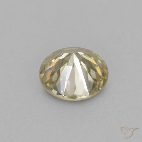 Diamante Champán natural de 0.14 ct, Redondo, VVS-VS