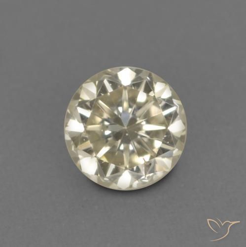 0.14ct Natural Champán Diamante, Redondo, VVS-VS