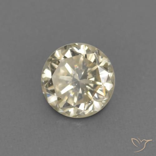 Diamante Champán natural de 0.14 ct, Redondo, VVS-VS