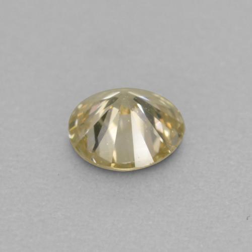 Diamante dorado natural de 0,10 ct, corte redondo, VVS-VS