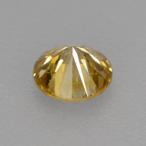 Diamante champaña natural de 0.24 ct, Corte Redondo, VS-SI