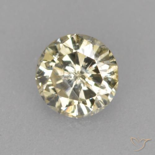 Diamante Champán natural de 0.20 ct, Redondo, VS-SI