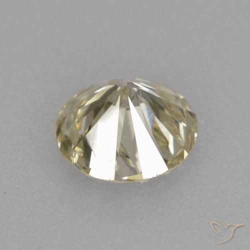 Diamante Champán natural de 0.25 ct, Redondo, VS-SI