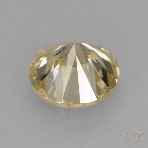 Diamante Champán natural de 0.36 ct, Redondo, VS-SI