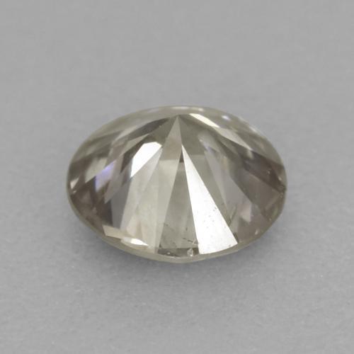 Diamante Gris muy claro natural de 0.16 ct, Corte Redondo, VS
