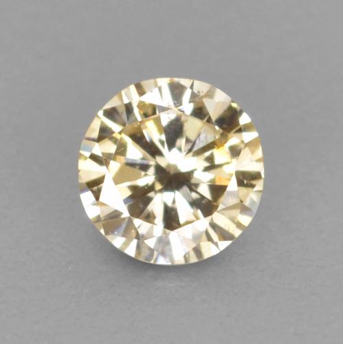 Diamante Champán natural de 0.09 ct, Corte Redondo, VS