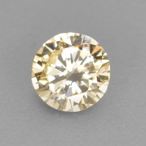 Diamante Champán natural de 0.09 ct, Corte Redondo, VS