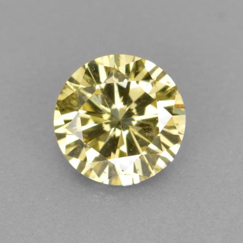 Diamante Champán natural de 0.33 ct, Corte Redondo, VS