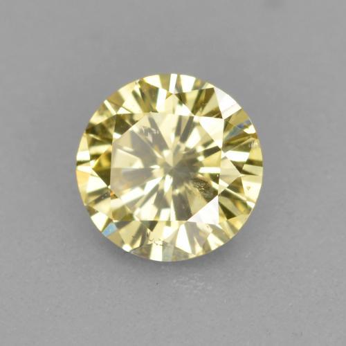Diamante Champán natural de 0.33 ct, Corte Redondo, VS