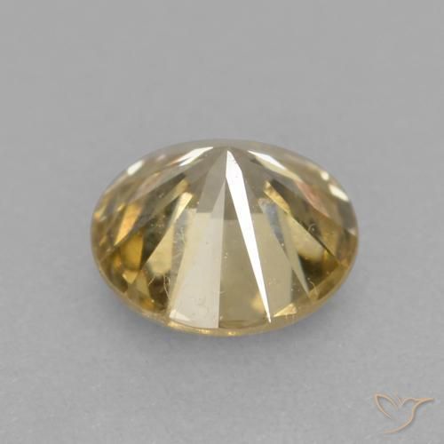 Diamante champaña natural de 0.25 ct, Redondo, VS