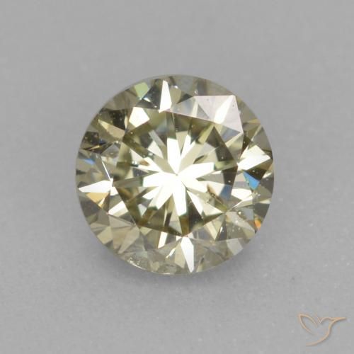 0.27ct Natural Medium Light-Yellow Diamante, Redondo, VS