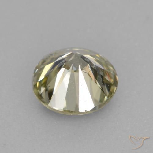 Diamante Medium Light-Yellow natural de 0.27 ct, Redondo, VS